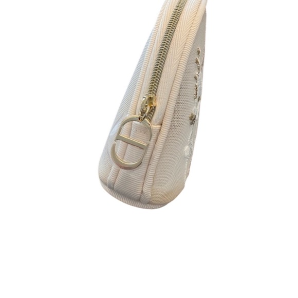Dior Beige Embroidered makeup bag - Picture 3 of 4